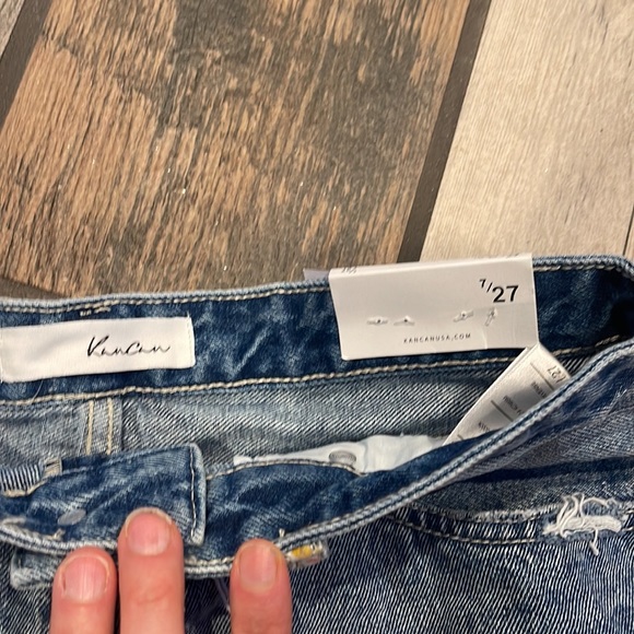 Kan Can Distressed Cut Off Frayed Hem Denim Jean Shorts. NWT - Picture 6 of 7